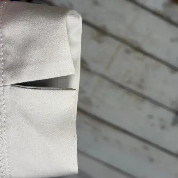 White House Black Market grey women's crop blacker jacket size 6 embelished - Picture 8 of 10